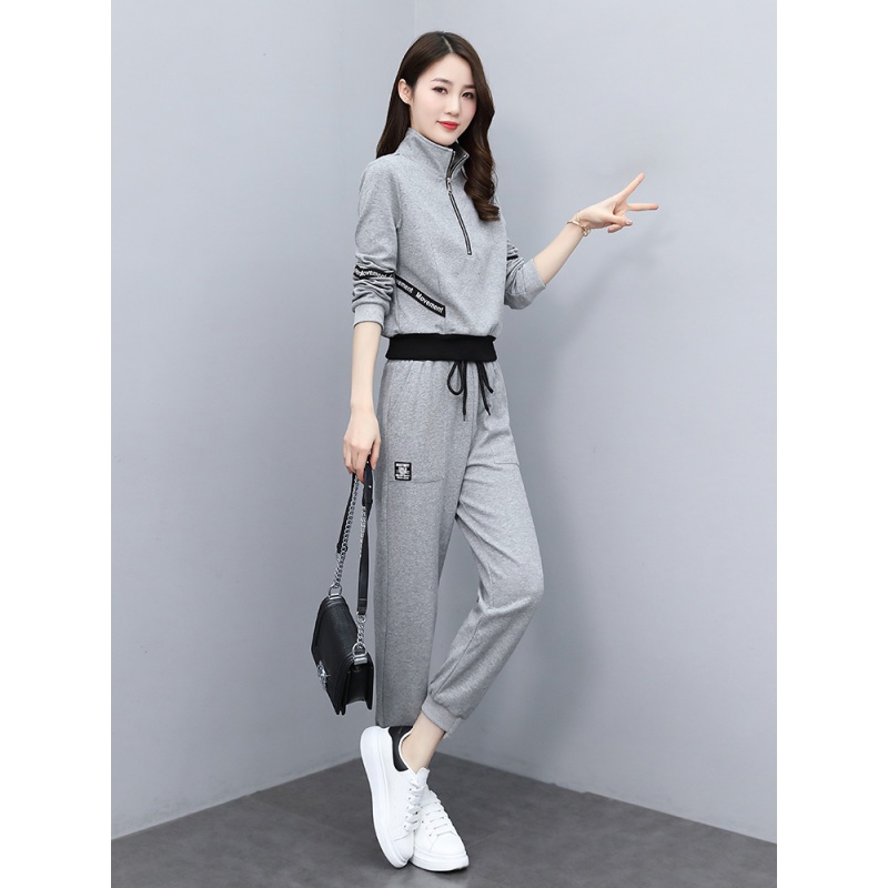 小样传奇 休闲时尚套装女2021年春装新款气质高端轻奢女装卫衣两件套潮