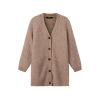 麦丝玛拉 Max Mara Weekend 女士羊驼毛中长款宽松版V领针织衫外套53160129 ENFASI