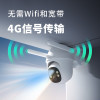 神眸4g监控器摄像头无需网络户外插流量卡家用室内全景360度手机远程高清夜视室外防水内置4G流量卡BC5[太阳能]64G