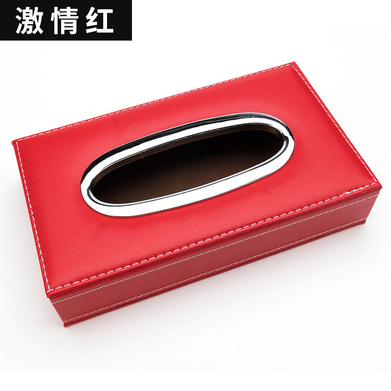 汽车用品纸巾盒创意摆件座式纸巾盒车载扶手箱专用抽纸盒车内装饰|红色 别克标