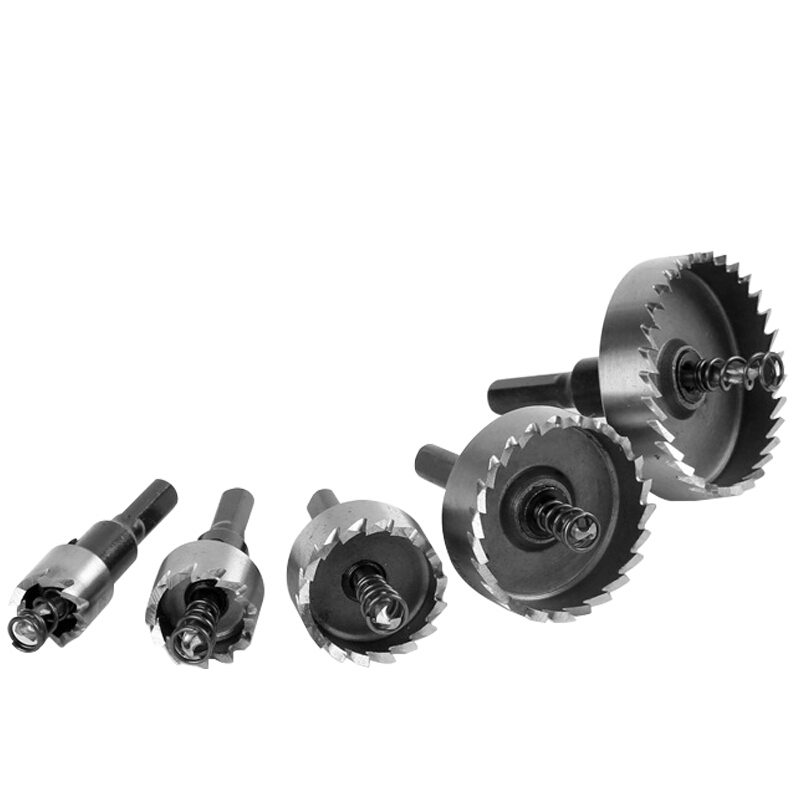 海斯迪克 HKW-228 高速钢开孔器 HSS铁皮不锈钢开孔器 金属薄板打眼扩孔钻头 23.5mm(3个)