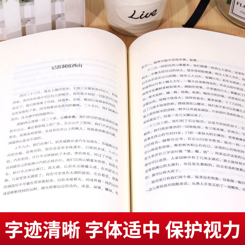 [正版]全4册叶圣陶经典散文集精选中国文学大师经典文库沈从文朱自清老舍小学生儿童散文阅读初中精选散文集近代散文书籍