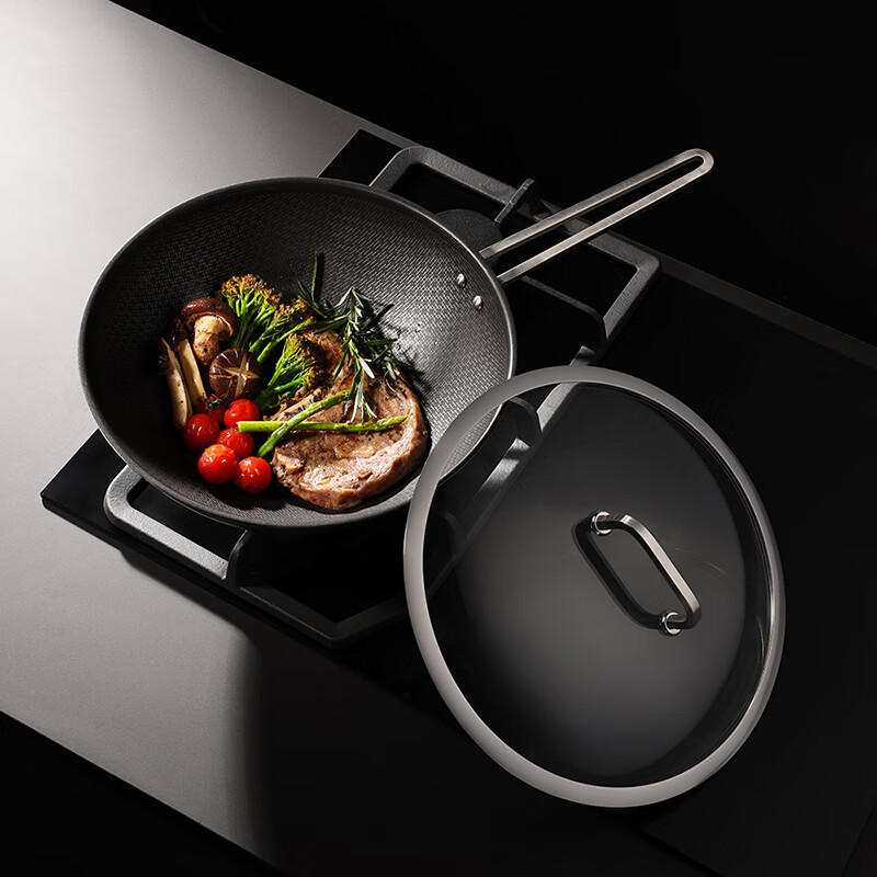 双立人(ZWILLING) ZW-C150 不锈钢蜂巢中式炒锅30cm