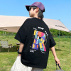 男童短袖T恤夏季纯棉2025新款男孩夏装上衣宽松潮牌T儿童半袖体恤