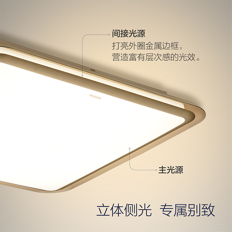 飞利浦 PHILIPS 幻镜LED吸顶灯现代简约大气客厅灯卧室灯高清大图