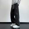 秋冬季美式机能风冲锋裤青少年宽松直筒休闲裤高质感穿搭
