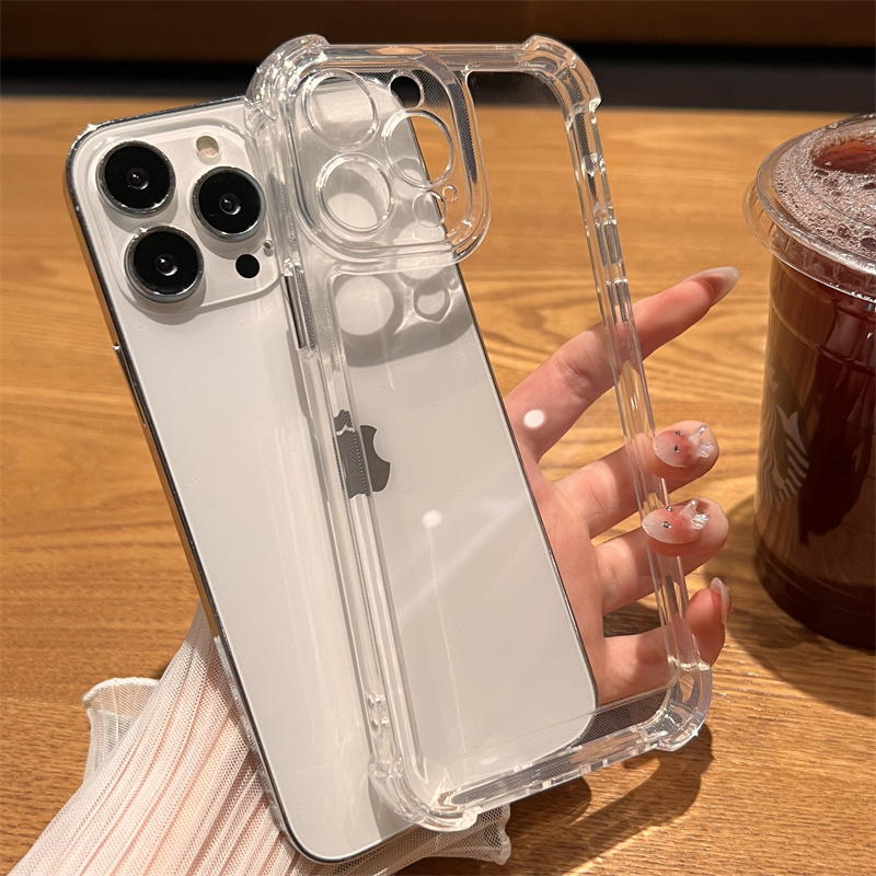 安美宝 透明四角防摔苹果15手机壳新款iphone14promax保护14plus壳13套12镜头11防摔ProMax壳高清大图