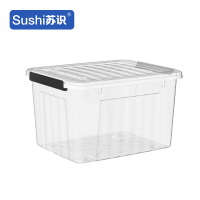 苏识 SS-24透明 38*28*22cm 塑料收纳箱 （计价单位：个）透明