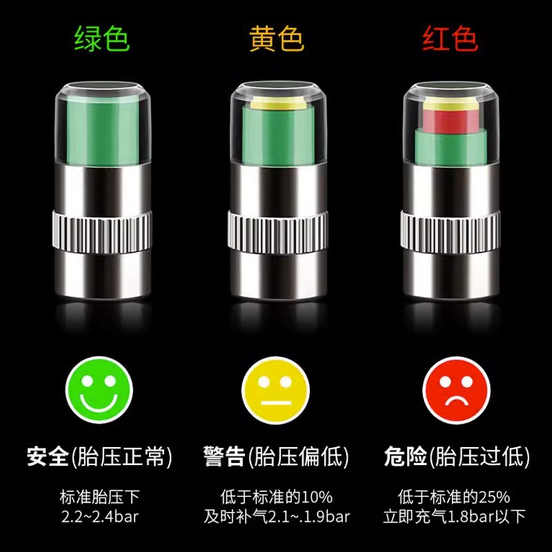 [补贴10%]汽车轮胎气门嘴帽胎压帽监测帽防盗气嘴真空胎通用摩托气嘴气门芯高清大图