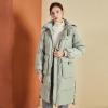 羽绒服女2019年冬季新款韩版连帽宽松过膝大衣时尚欧货中长款外套10017797