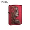 ZIPPO之宝煤油打火机 魅影脸谱 防风煤油煤油打火机 官方正版 红粉漆28830
