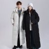 JPDUN秋冬情侣超长到脚踝羽绒服男女同款保暖外套
