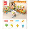 羊多多儿童幼儿园大型拼插积木带轮子水管道积木大颗粒玩具拼装积木玩具