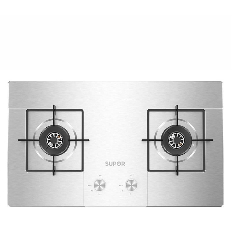 苏泊尔煤气灶双灶家用嵌入式天然气液化气灶不锈钢燃气灶台式 不锈钢