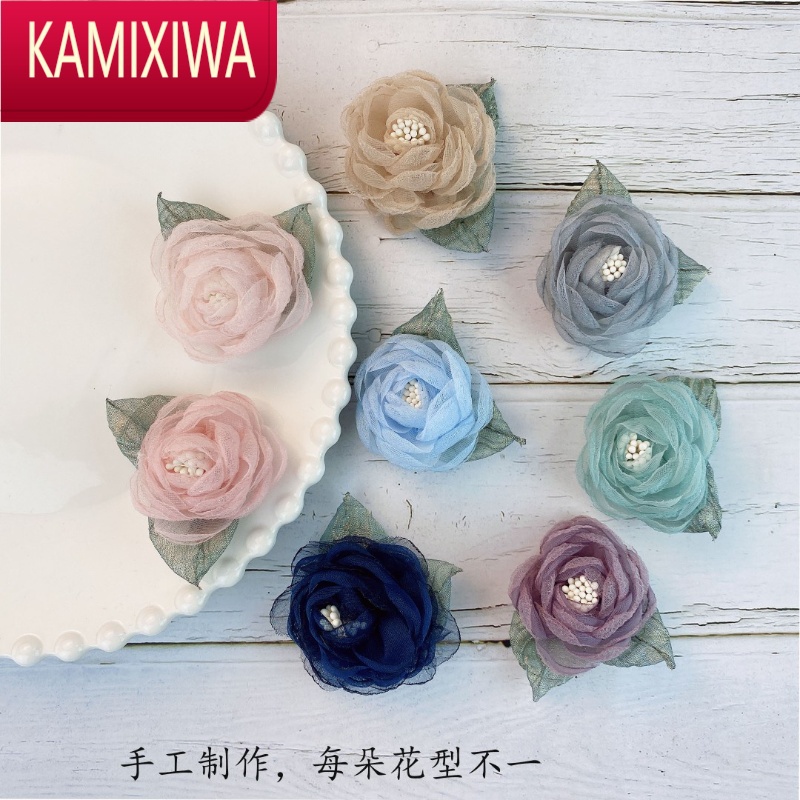KAMIXIWA川黛九如巷胸针配饰旗袍压襟国风百搭绢花胸针挂饰汉服日常百搭