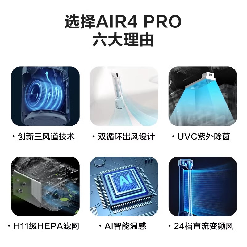 艾美特空气循环扇电风扇家用塔扇无叶空气对流定时立式风扇高清大图