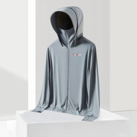 TIYUSHENG/体育生情侣冰丝防晒衣TS23333B XXL 男款-冰川灰