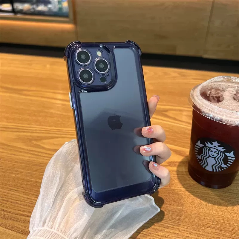安美宝 透明四角防摔苹果15手机壳新款iphone14promax保护14plus壳13套12镜头11防摔ProMax壳高清大图