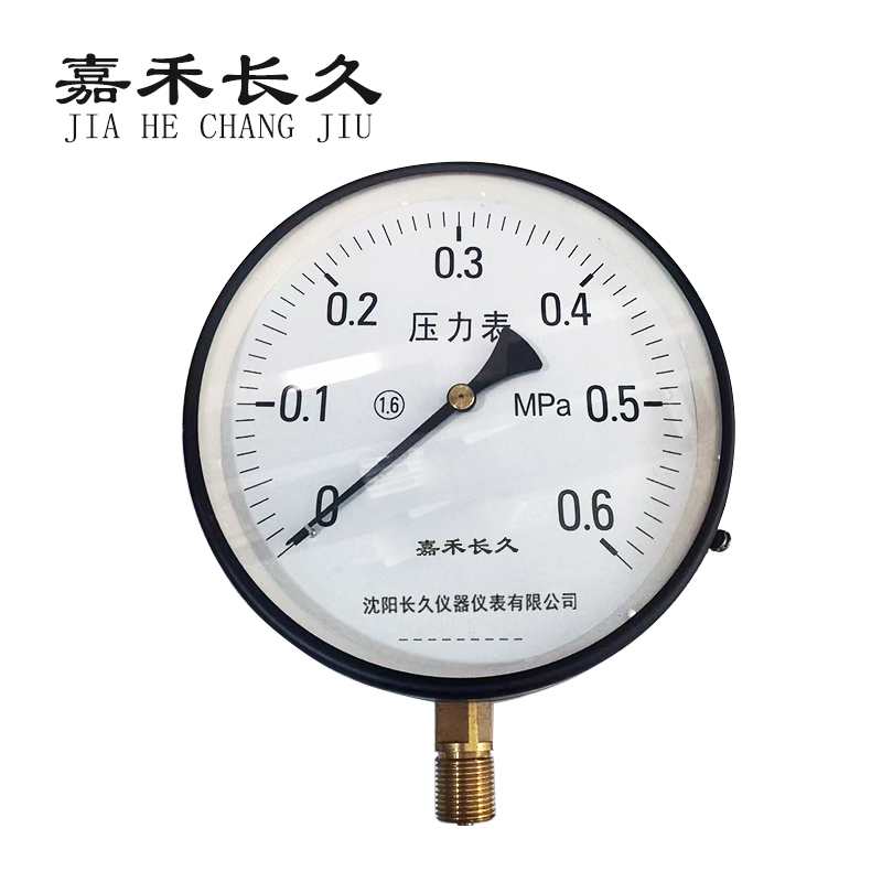 嘉禾长久/普通压力表/Y200/个 0-0.6MPa