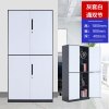 DXBG钢制办公柜拆装文件柜套色灰白玻璃门资料柜窄边铁皮柜带锁档案柜