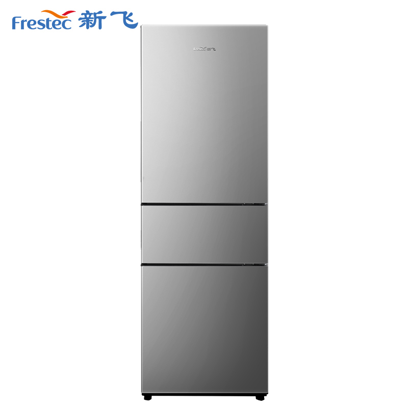 新飞(Frestec)210升小冰箱 三门三温中门软冷冻小型家用电冰箱 节能省电低噪冰箱 BCD-210K3AT
