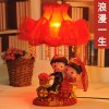 装饰品中式简约房间摆设装饰结婚开业汽车家居礼品和尚摆件流水婚房摆件礼品卧室装