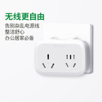 公牛电器 大功率一转二插座/一转多分控转换插头/电源转换器 2位分控开关无线转换插座 GN-9323D