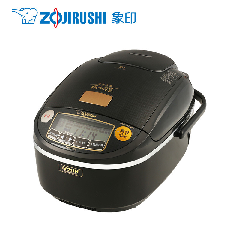 象印(ZO JIRUSHI)电饭煲NP-STH10C 南部铁器 日本原装进口羽釜七段压力IH电磁加热电饭煲高贵黑 3L