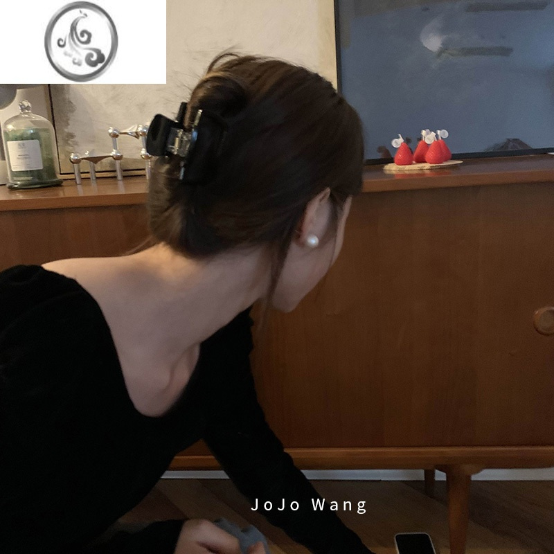 JiMi高级醋酸韩国发抓~中号抓夹扎头发夹后脑勺盘发发饰头饰简约方形