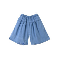 [1件3.5折]铅笔俱乐部童装2025夏装新款女童牛仔短裤儿童五分裤中大童阔腿裤