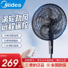 美的(Midea)FS45-23DR工业电风扇牛角扇家用落地扇大型立式商用摇头大风量强力大功率
