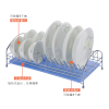 厨房置物架落地多层储物沥水碗碟架双层放碗餐具收纳神器碗架用品 单层碗架+1个水盘