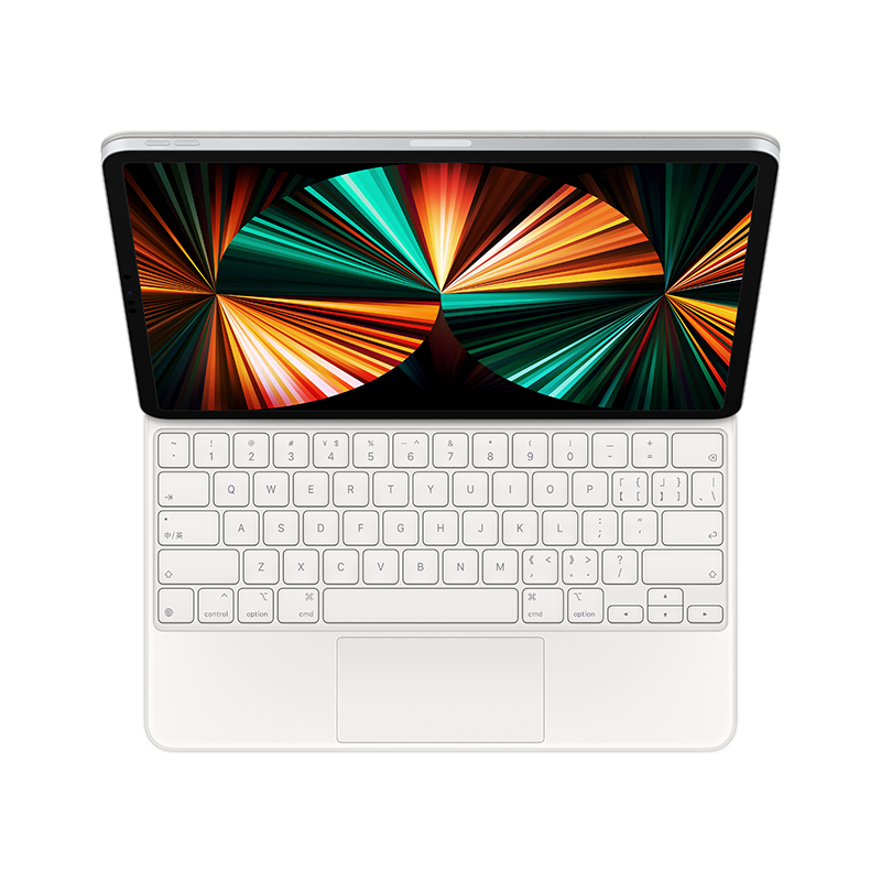 Apple适用于21/20年新款12.9 英寸iPad Pro 五/四代 的妙控键盘-中文(拼音)-白色
