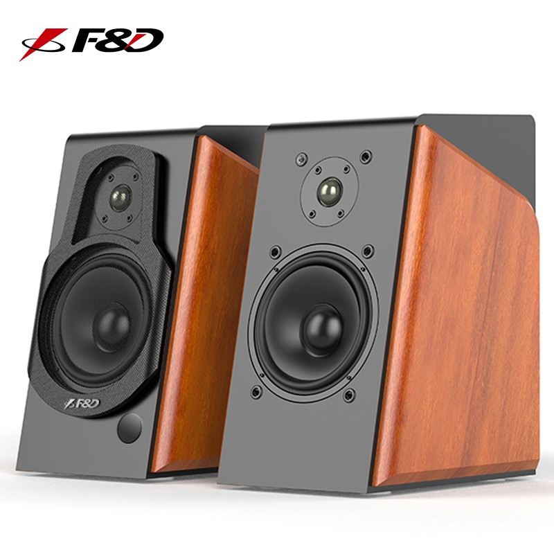 奋达(F&D)R60BT Pro 2.0音响 家用桌面台式电脑有源音箱 木质箱体 HIFI级低音炮