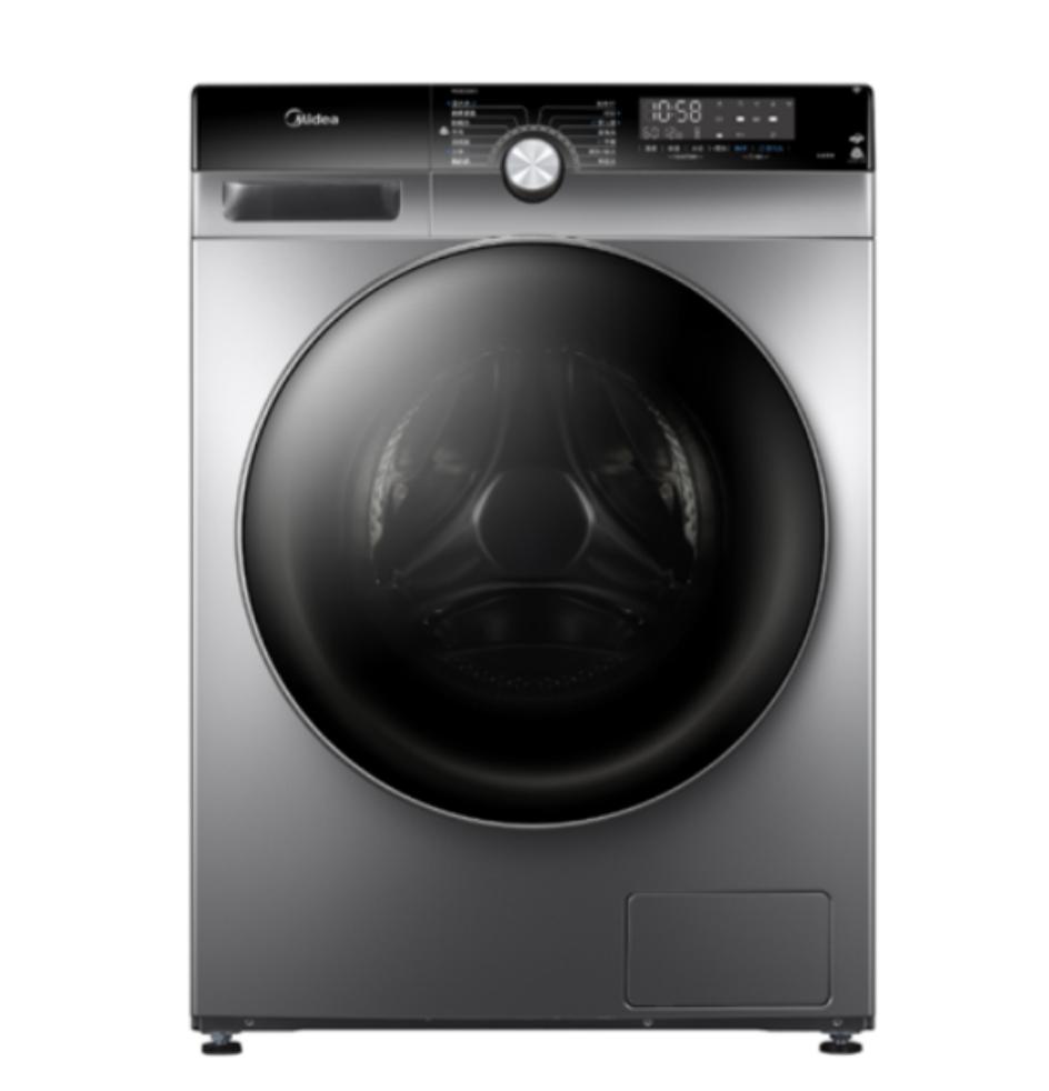 美的（Midea）MD100K1 滚筒洗衣机 全自动 10公斤变频 东芝DD直驱 银色款 10公斤洗烘一体