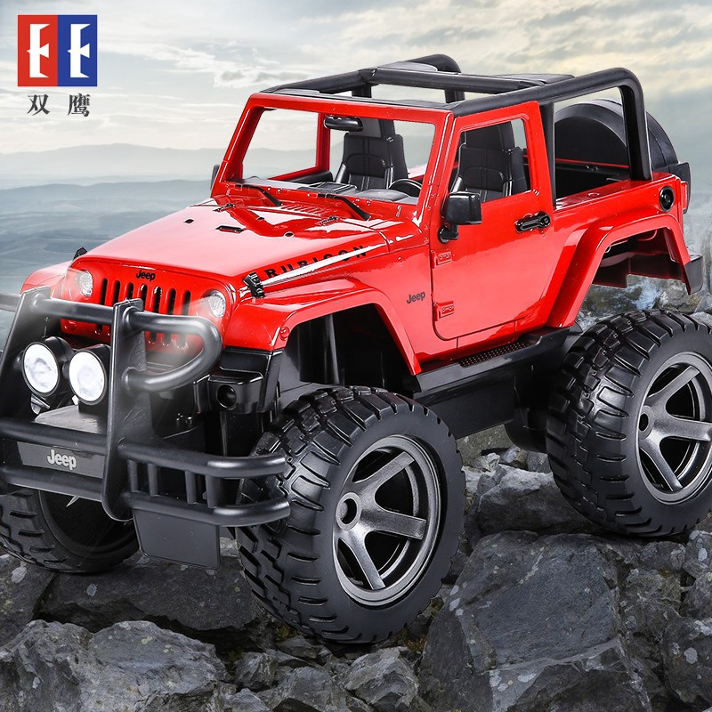 双鹰大号儿童越野车遥控吉普车jeep牧马人玩具车遥控汽车大脚车可遥控
