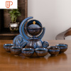 逍遥泡茶器 懒人白瓷功夫旅行茶具 创意家用个性客厅小套 国泰家和 逍遥(月如意)9头防损 普包装