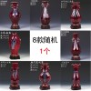 景德镇陶瓷器 仿古窑变钧瓷小花瓶现代家居饰品客厅电视柜摆件 三维工匠 钧瓷窑变双耳花瓶+旋转底座