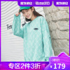 韩都衣舍老花卫衣女宽松韩版2021早春新款闺蜜情侣炸街上衣RE7549