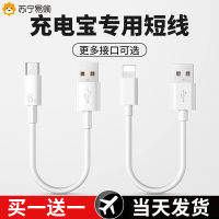 充电宝专用短款25cm厘米手机充电线3A短线typec快充线便携usb车载冲电适用于鸿蒙苹果OPPO小米vivo快速线