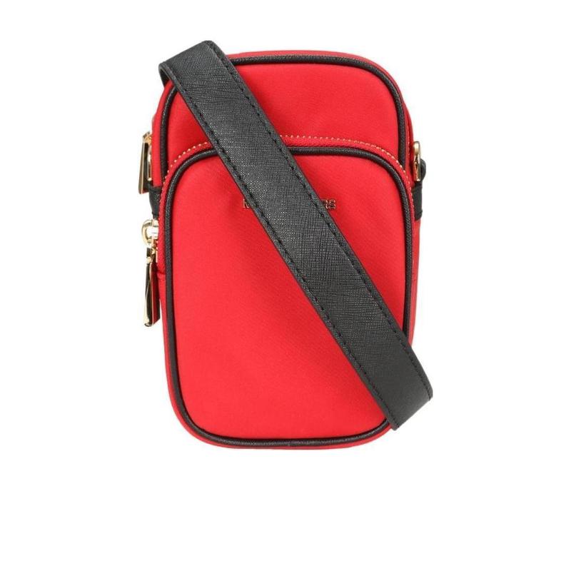 迈克·科尔斯(MICHAEL KORS)红色尼龙女士单肩包可调节肩带拉链开