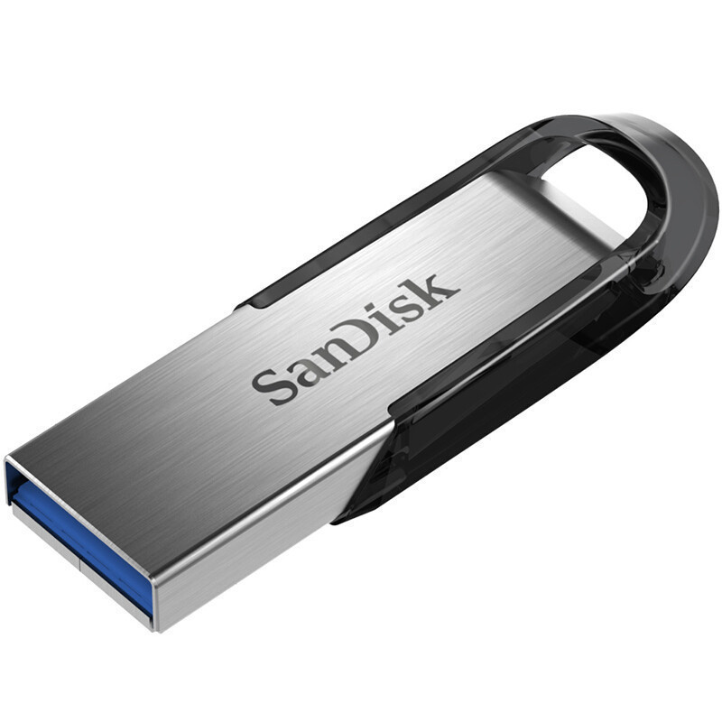 闪迪SanDisk酷铄(CZ73) 32GB金属车载U盘USB3.0高速防水商务加密优盘32g闪存盘银色