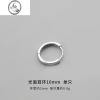 JiMis999足银耳环男潮单只素圈耳骨钉耳圈男生小众个性高级感男士耳钉