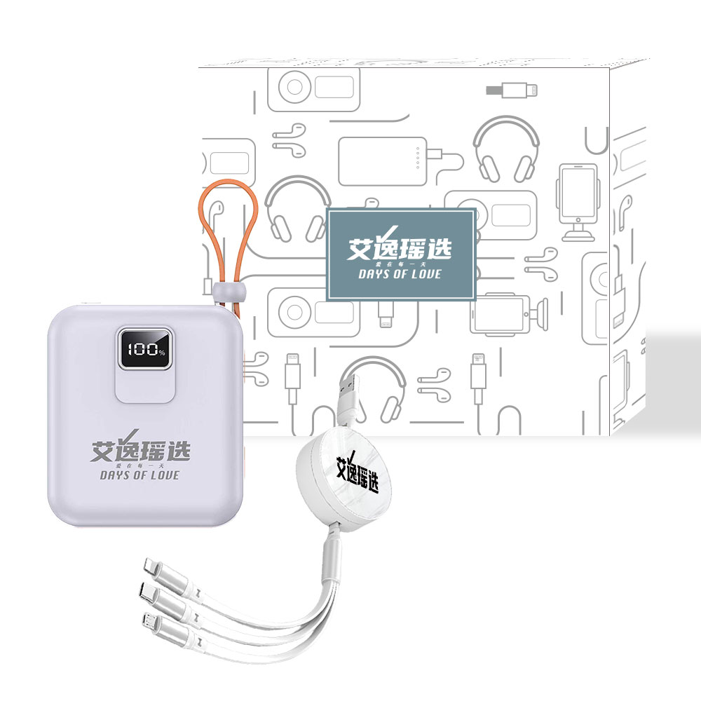 艾逸瑶选卡瑞安系列充电宝+数据线两件套SM-9047