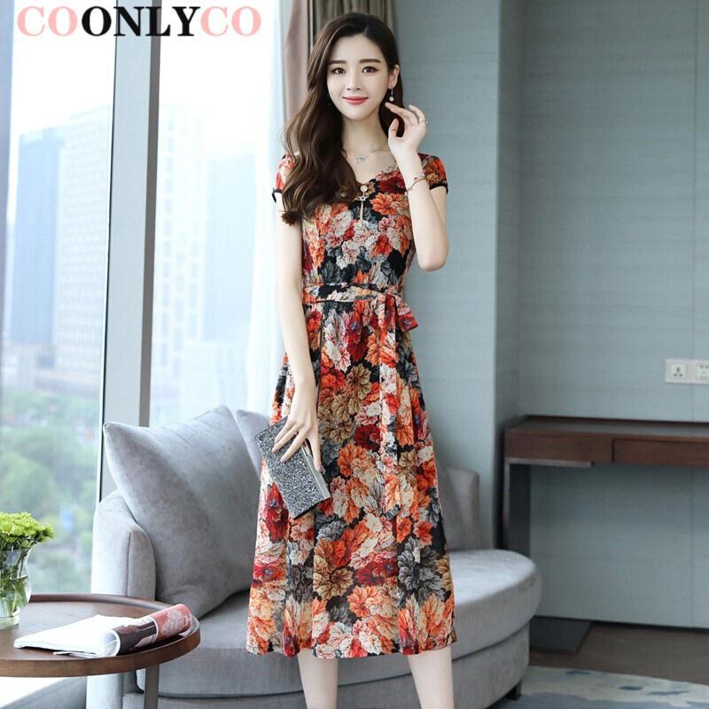 官方coonlyco品牌女装专柜正品2019春季新款休闲舒适女式连衣裙修身