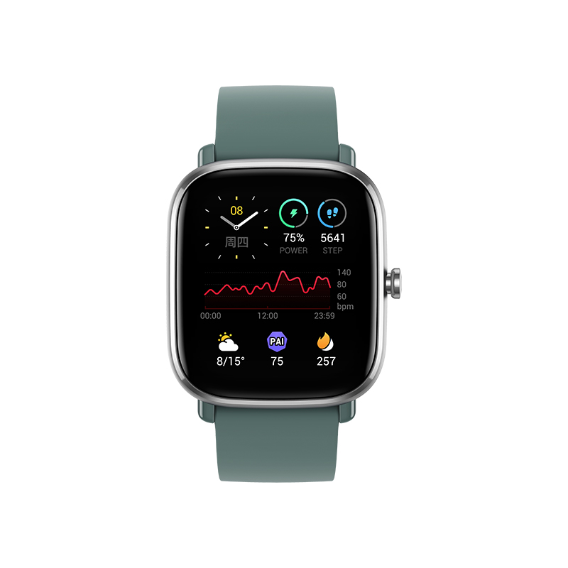 Amazfit GTS 2 mini 深松绿 华米智能手表 运动健康 血氧监测 50米防水 支持NFC高清大图