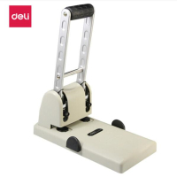 得力(deli)0130 两孔重型打孔器 打孔机 档案装订A4纸张打洞活页文件夹