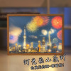 工匠时光床头灯光画发光装饰画相框客厅阳光画520七夕生日礼物女生小夜灯