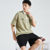 [2.5折价82元]唐狮夏季新款polo衫男士短袖撞色拼接上衣服有带翻领t恤潮牌