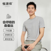 [含桑蚕丝]恒源祥短袖T恤男2025夏季抗菌凉感含棉圆领打底t恤衫